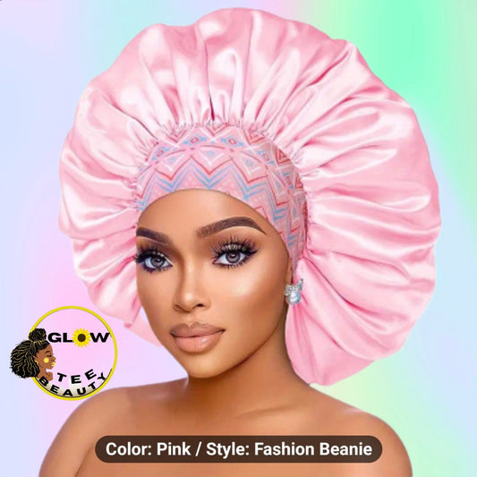 BABY PINK Large satin bonnet  Haircare Comfort