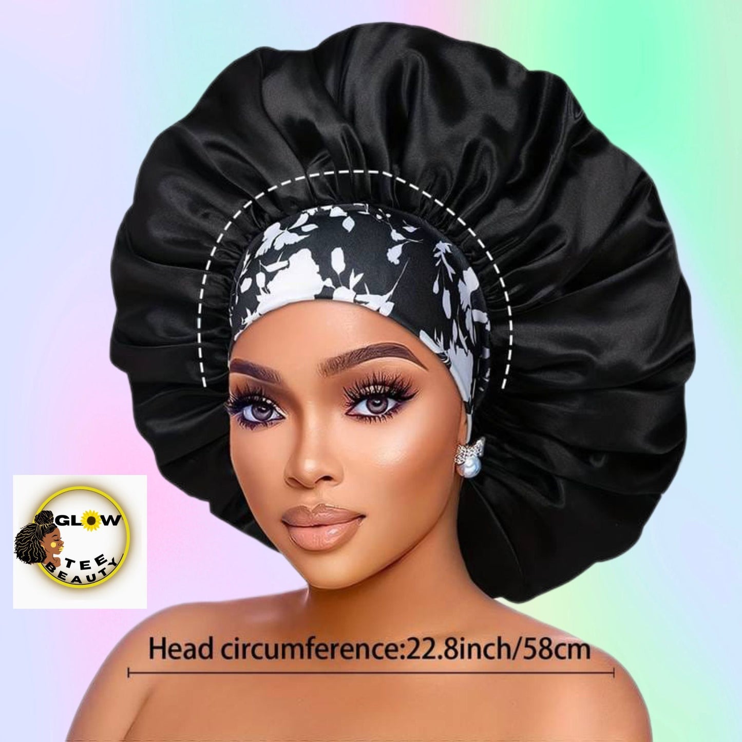 COFFEE Large satin bonnet  Haircare Comfort